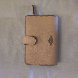Coach light pink wallet